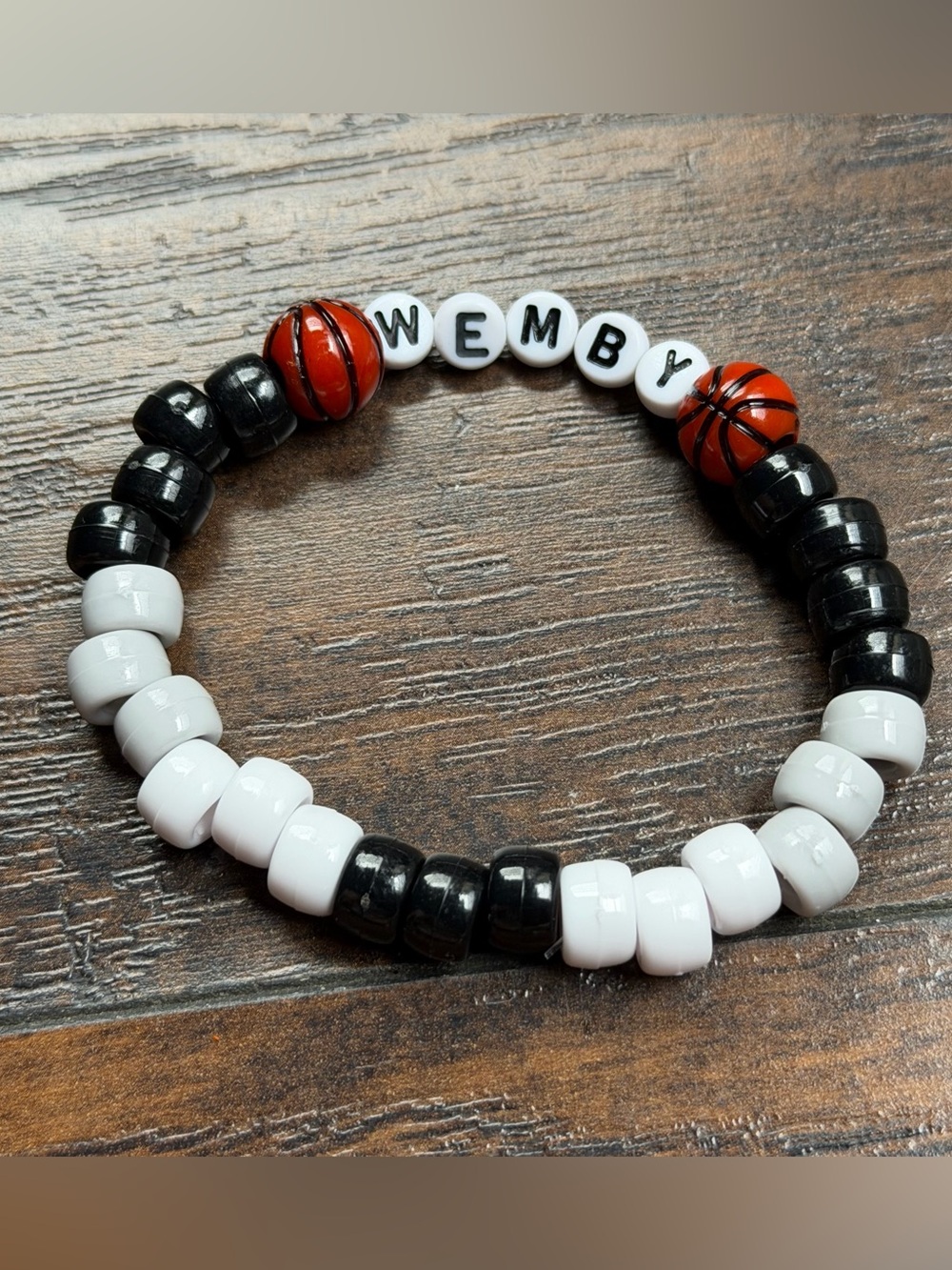 ‘Wemby’ Victor Wembanyama San Antonio Spurs Basketball Bead Bracelet - UNISEX